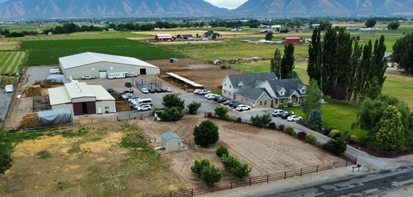 An aerial view of Maple Lake Academy’s girls campus.